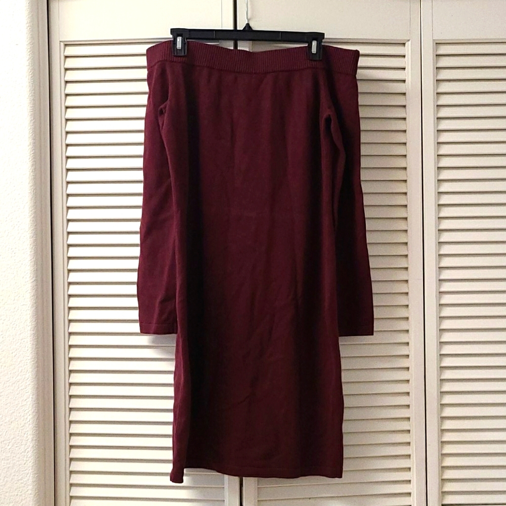 Vince Camuto off shoulder knit dress